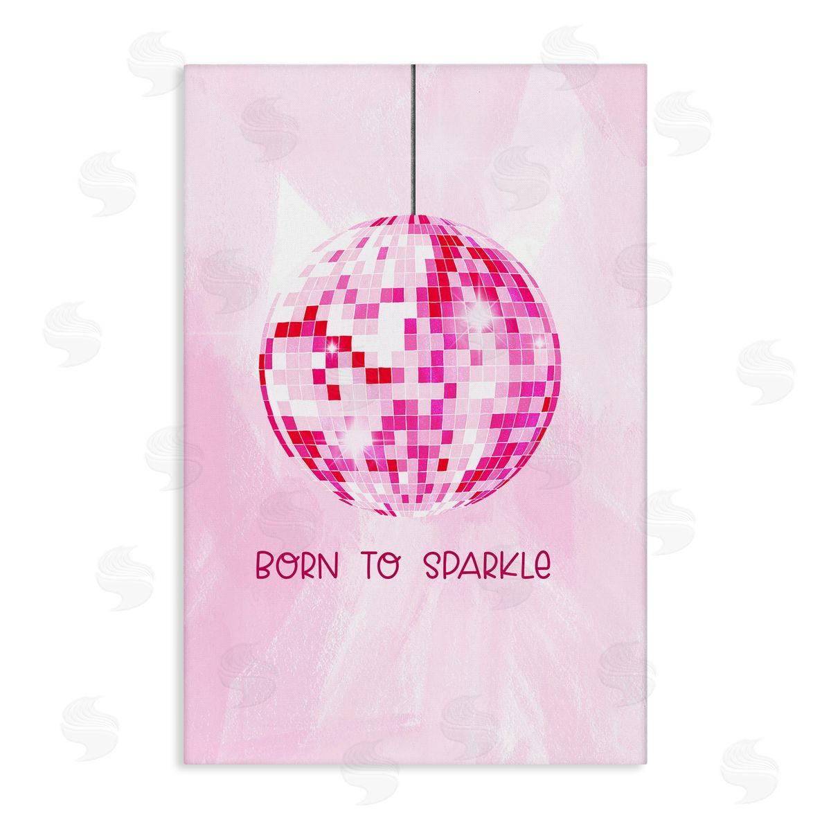 Born To Sparkle Disco Canvas Wall Art, Home Decor by JJ Design House, LLC.