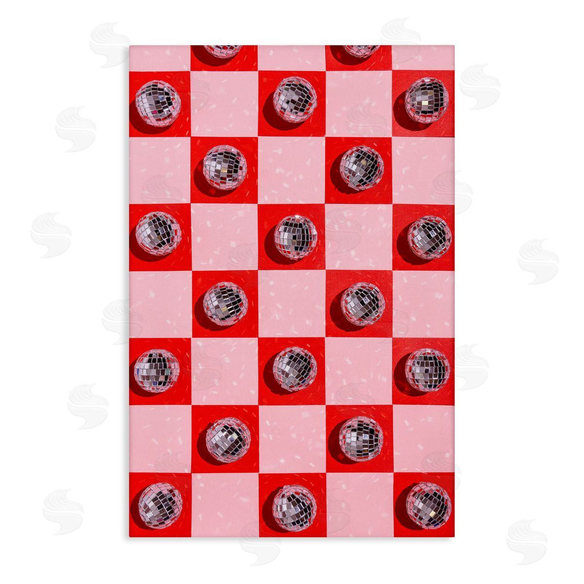 Checked Disco Balls Canvas Wall Art, Home Decor by LISH Creative