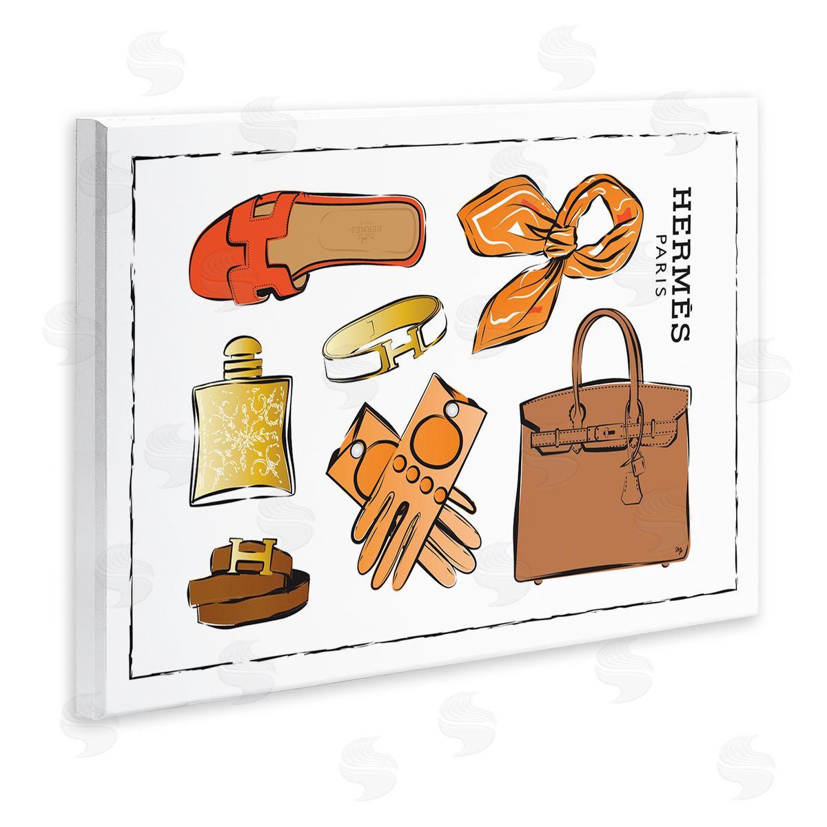 Martina Pavlova Trendy Neutral Fashion Wooden Wall Plaque Art Print