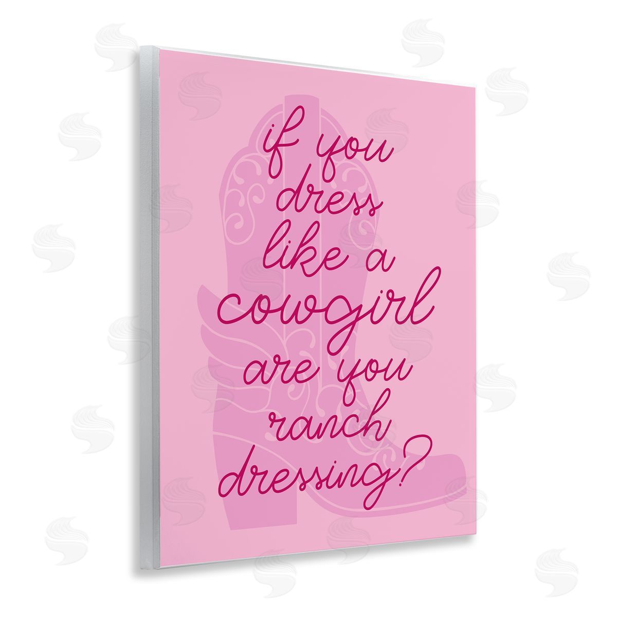 Stupell Studio Dress Like a Cowgirl Wooden Wall Plaque Art Print