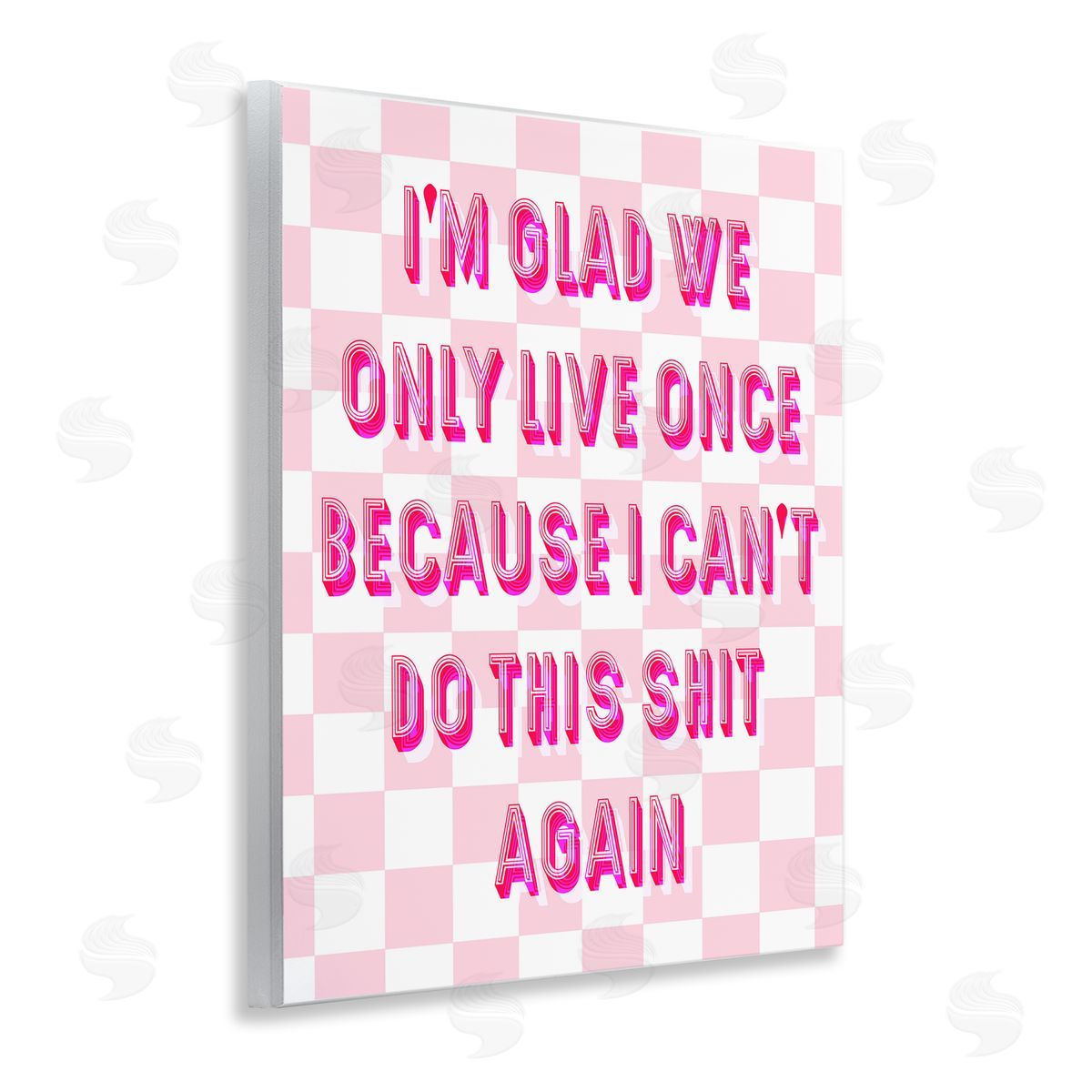 Funny Only Live Once Wood Plaque Wall Art, Home Decor by Stupell Studio