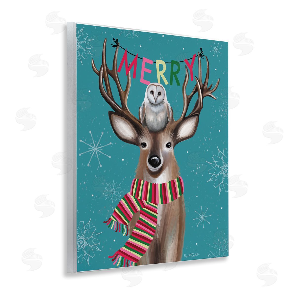 Woodland Merry Creatures Wood Plaque Wall Art, Home Decor by Elizabeth Tyndall