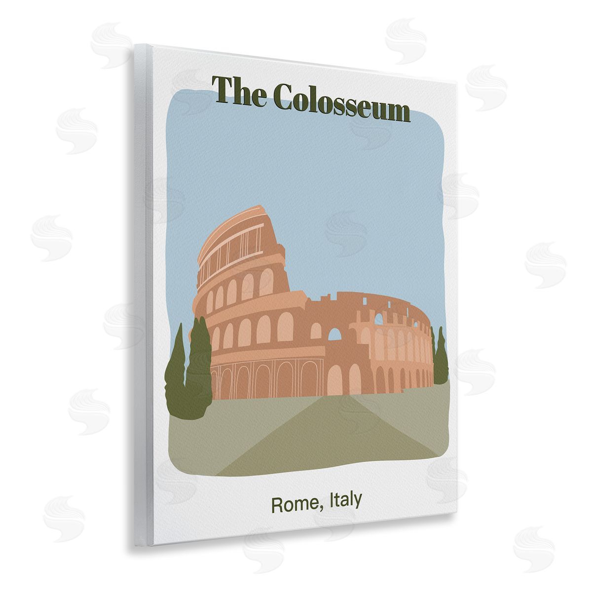 The Colosseum Architecture Wood Plaque Wall Art, Home Decor by Regina Moore