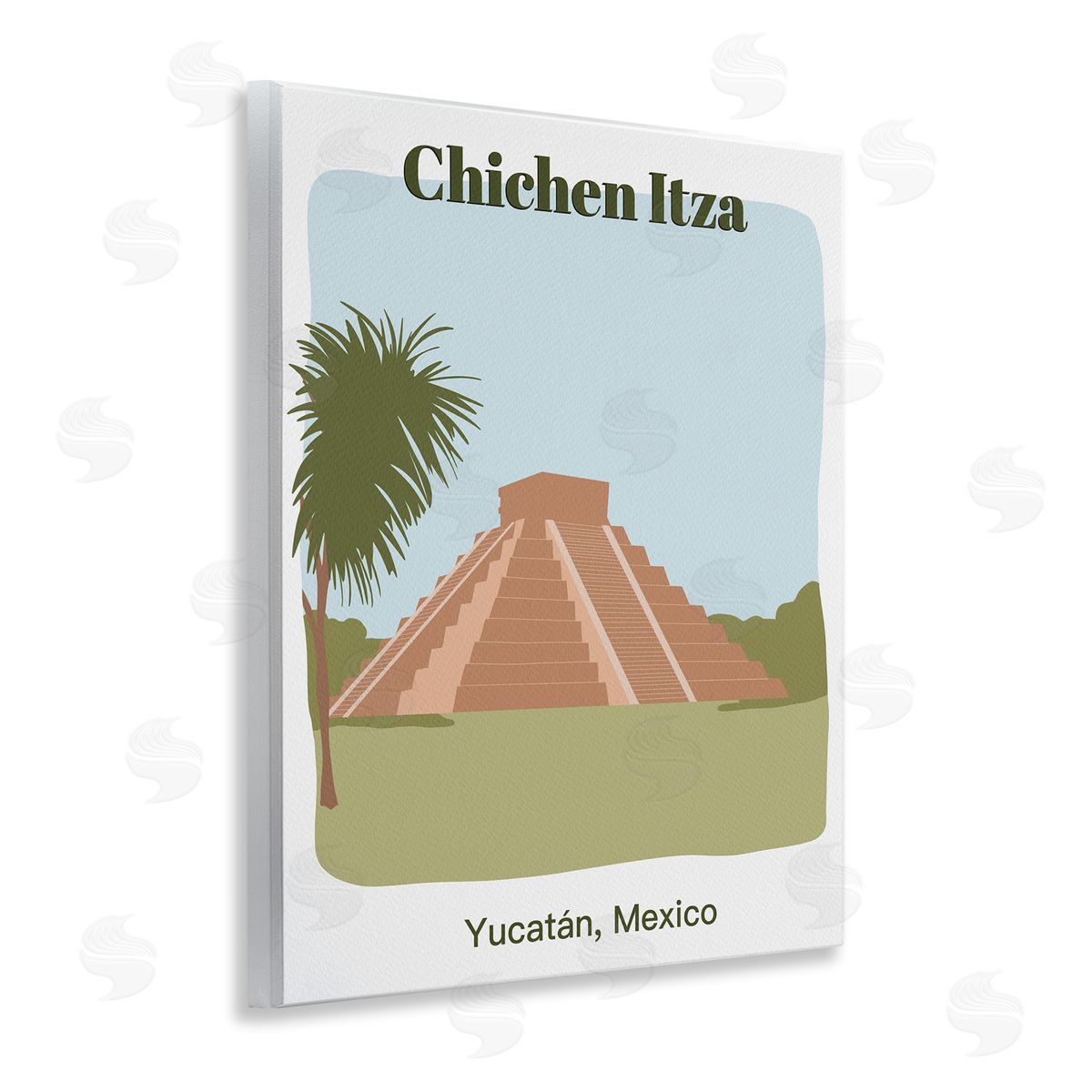 Chichen Itza Architecture Wood Plaque Wall Art, Home Decor by Regina Moore