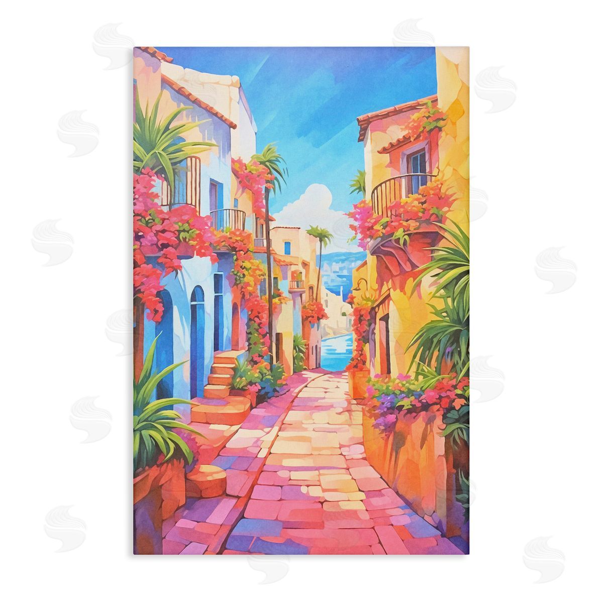 Mediterranean Moments Scene Canvas Wall Art, Home Decor by Andrea Haase