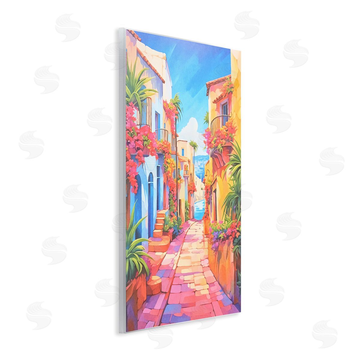 Mediterranean Moments Scene Wood Plaque Wall Art, Home Decor by Andrea Haase