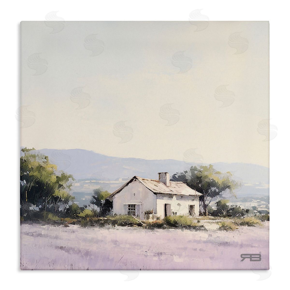 RB Rural Farm Horizon Canvas Wall Art Print