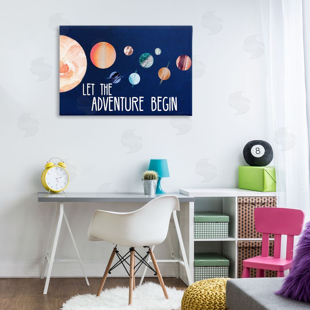Lanie Loreth Let Adventure Begin Canvas Wall Art Print in Room