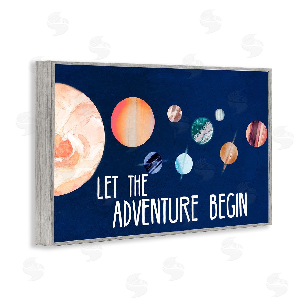 Lanie Loreth Let Adventure Begin Gray Framed Giclee Wall Art Print