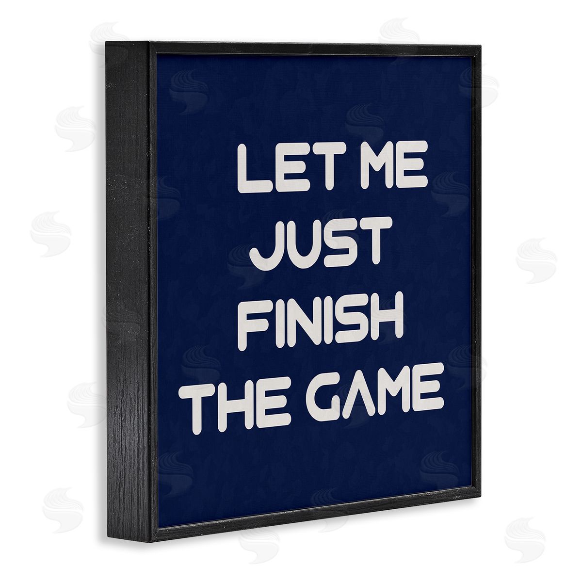 Anna Quach Finish The Game Phrase Black Framed Giclee Wall Art Print