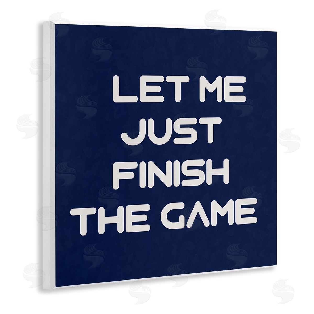 Anna Quach Finish The Game Phrase Wooden Wall Plaque Art Print