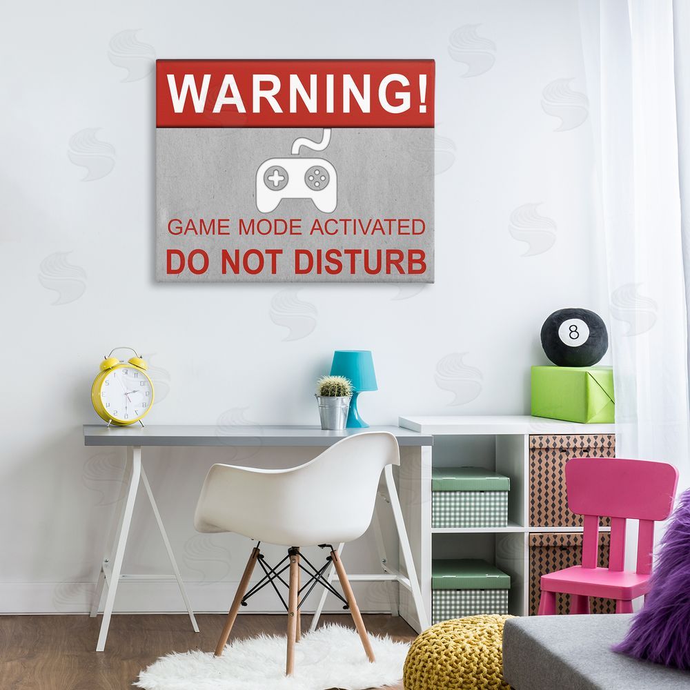 SD Graphics Studio Gaming Do Not Disturb Canvas Wall Art Print in Room