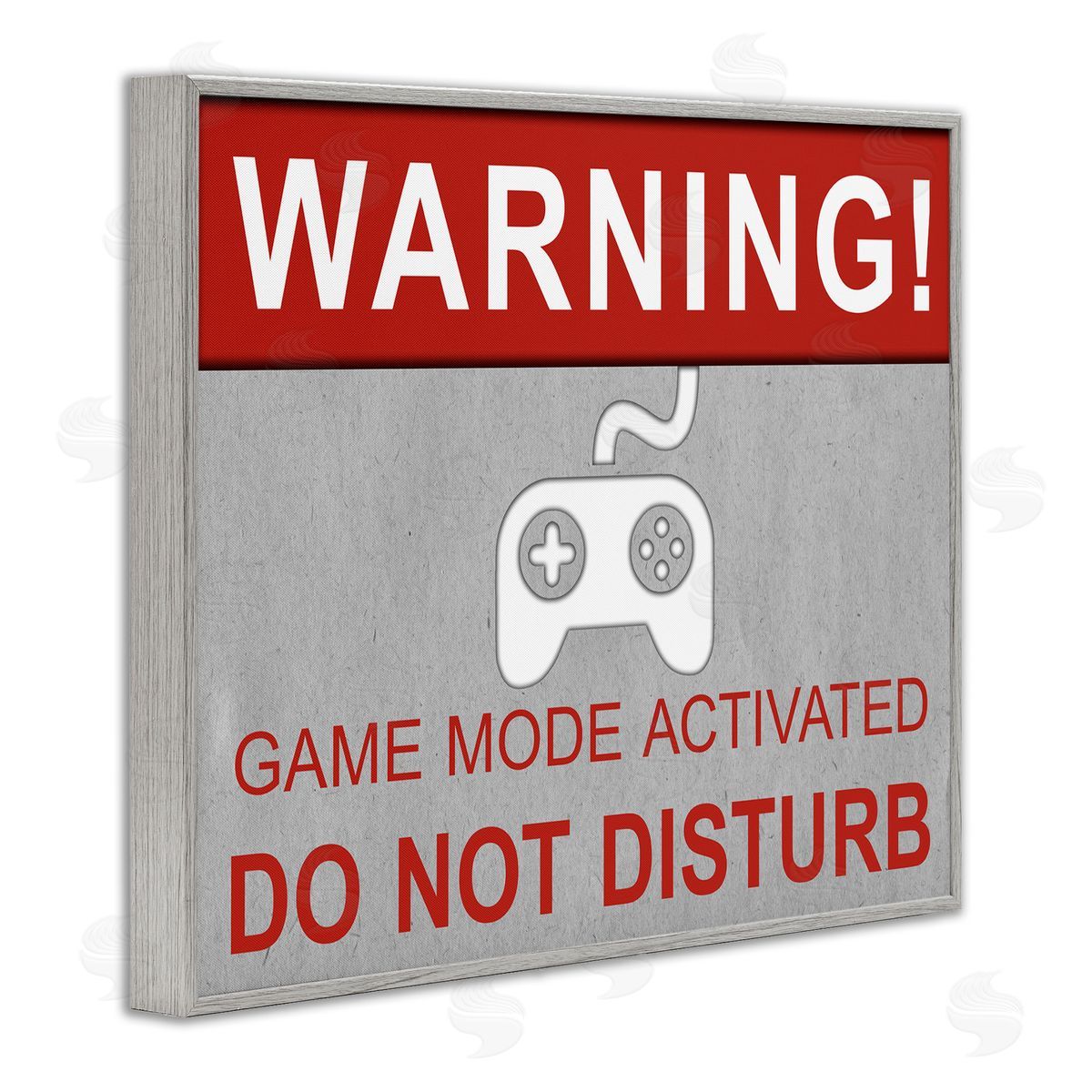 SD Graphics Studio Gaming Do Not Disturb Gray Framed Giclee Wall Art Print