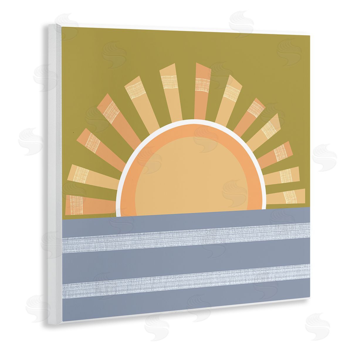 Tina Finn Rising Sun Over Ocean Wooden Wall Plaque Art Print