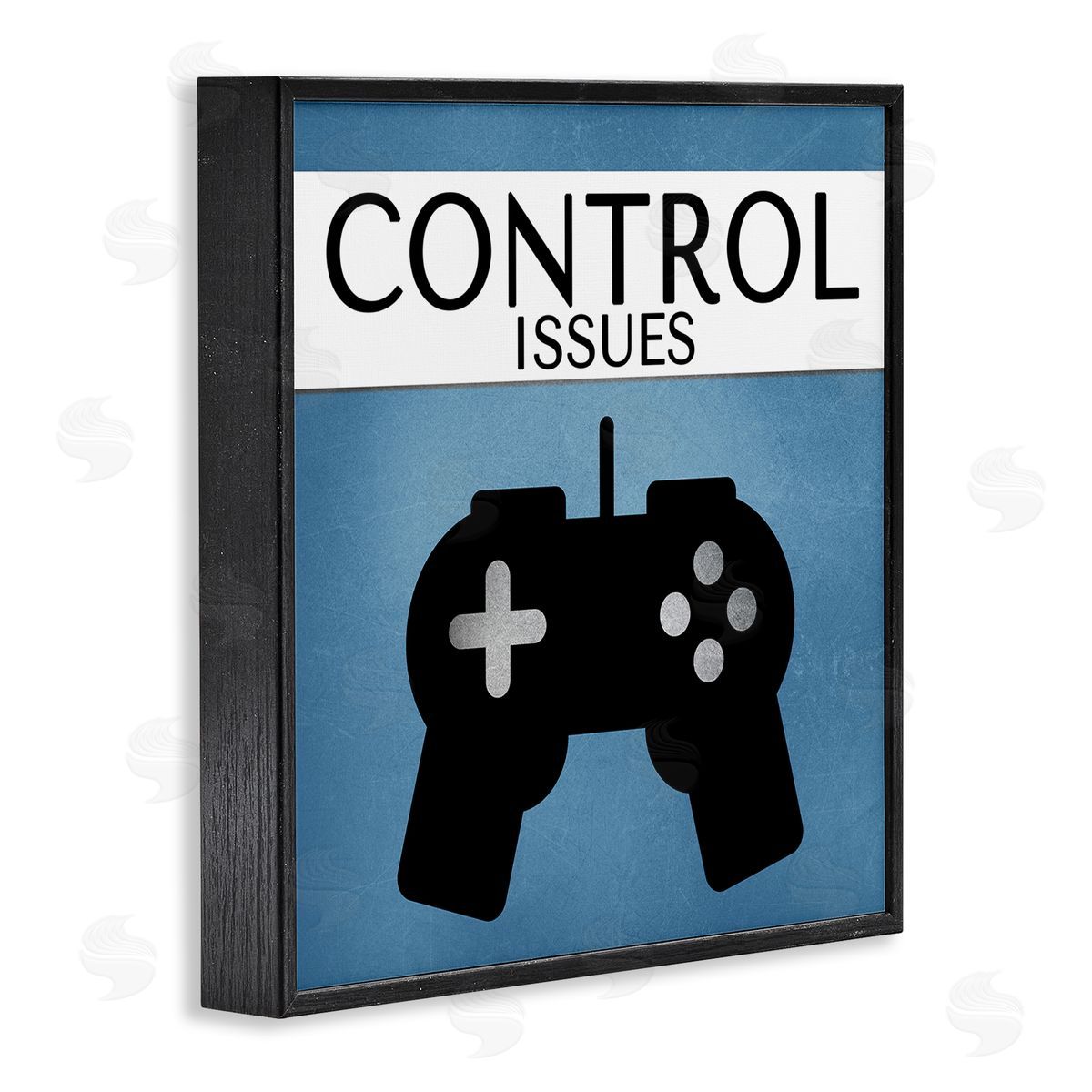 Kim Allen Control Issues Gamer Black Framed Giclee Wall Art Print