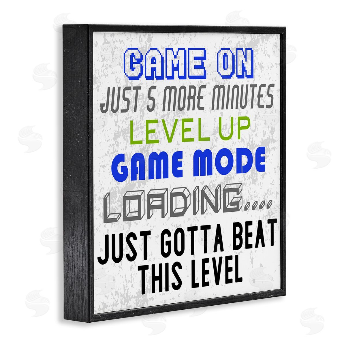 Kim Allen Game Mode Phrases Black Framed Giclee Wall Art Print