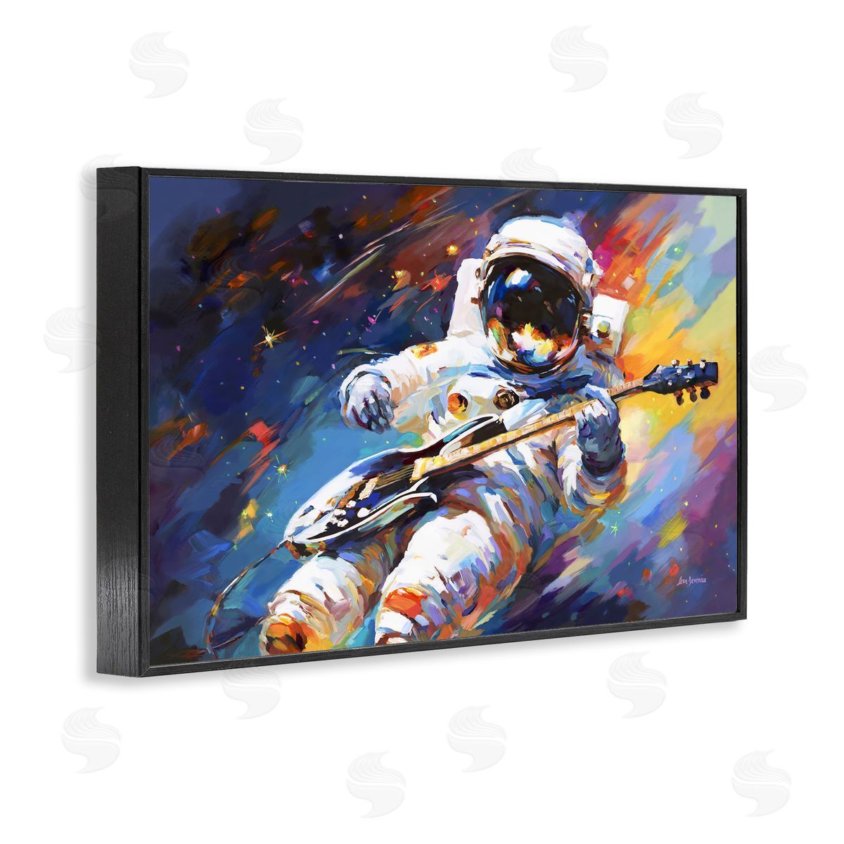 Leon Devenice Melodies Beyond Earth Black Framed Giclee Wall Art Print