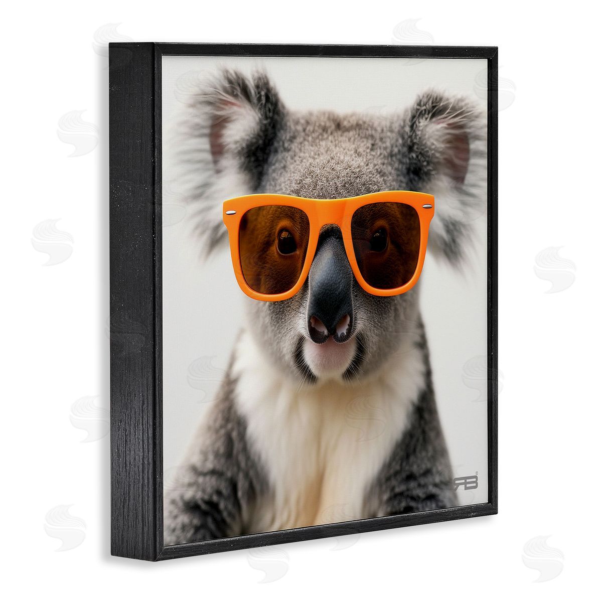 RB Cool Koala & Glasses Black Framed Giclee Wall Art Print