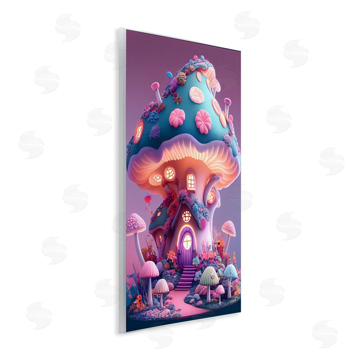 Mystical Forest Mushroom Wood Plaque Wall Art, Home Decor by Sasha