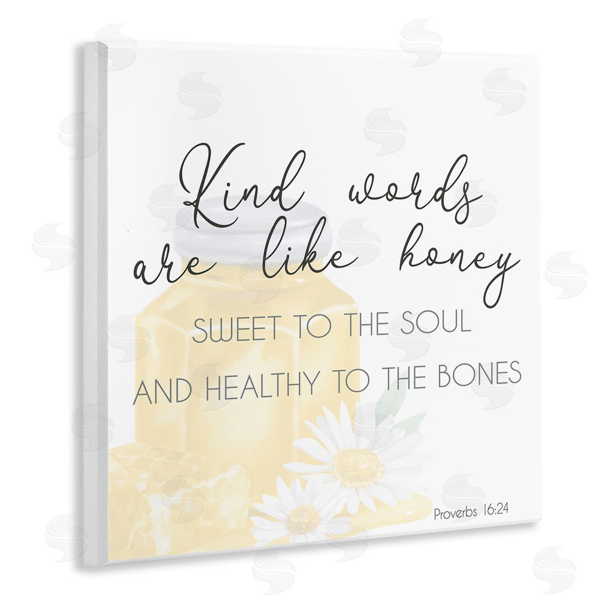 Lucca Sheppard Kind Words Like Honey Wooden Wall Plaque Art Print