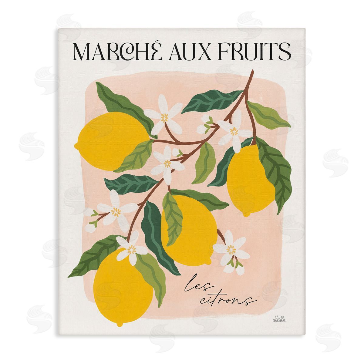Marche Aux Lemons Canvas Wall Art, Home Decor by Wild Apple Portfolio