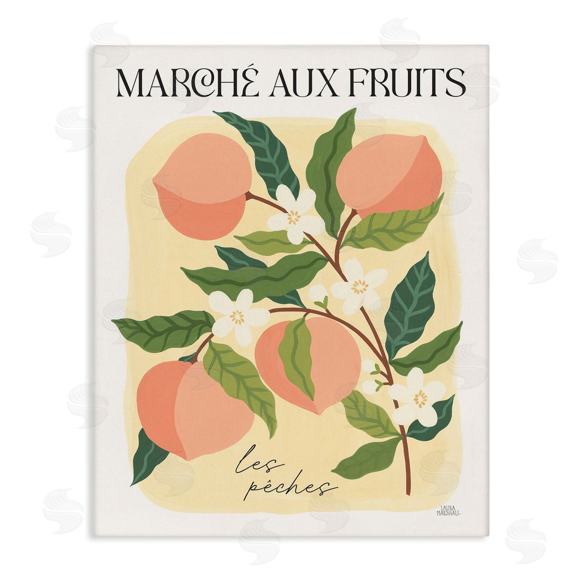 Marche Aux Peaches Canvas Wall Art, Home Decor by Wild Apple Portfolio