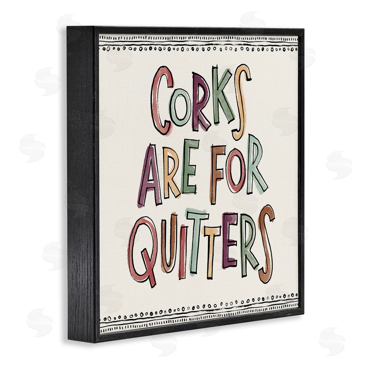 Anne Tavoletti Corks For Quitters Black Framed Giclee Wall Art Print