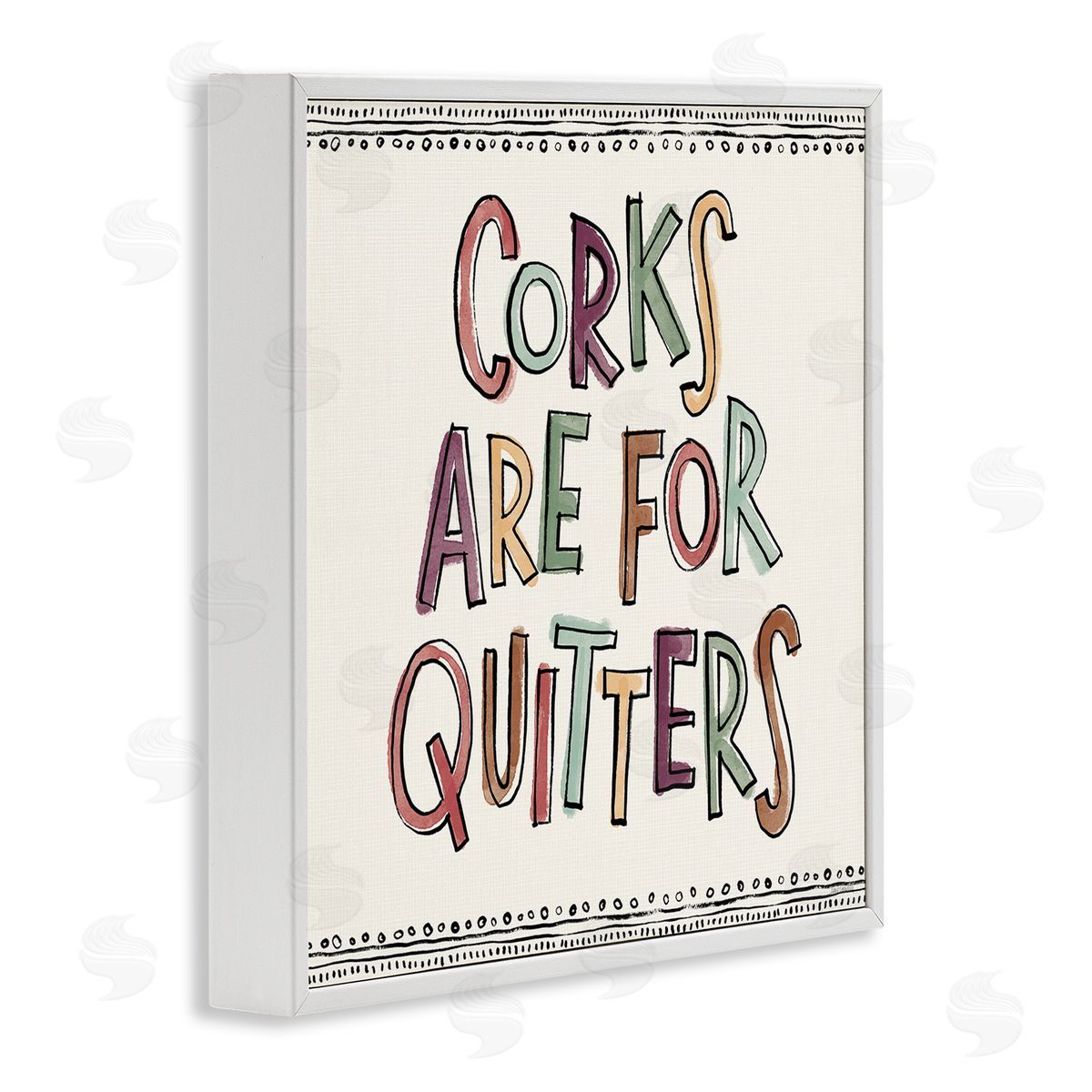 Anne Tavoletti Corks For Quitters White Framed Giclee Wall Art Print