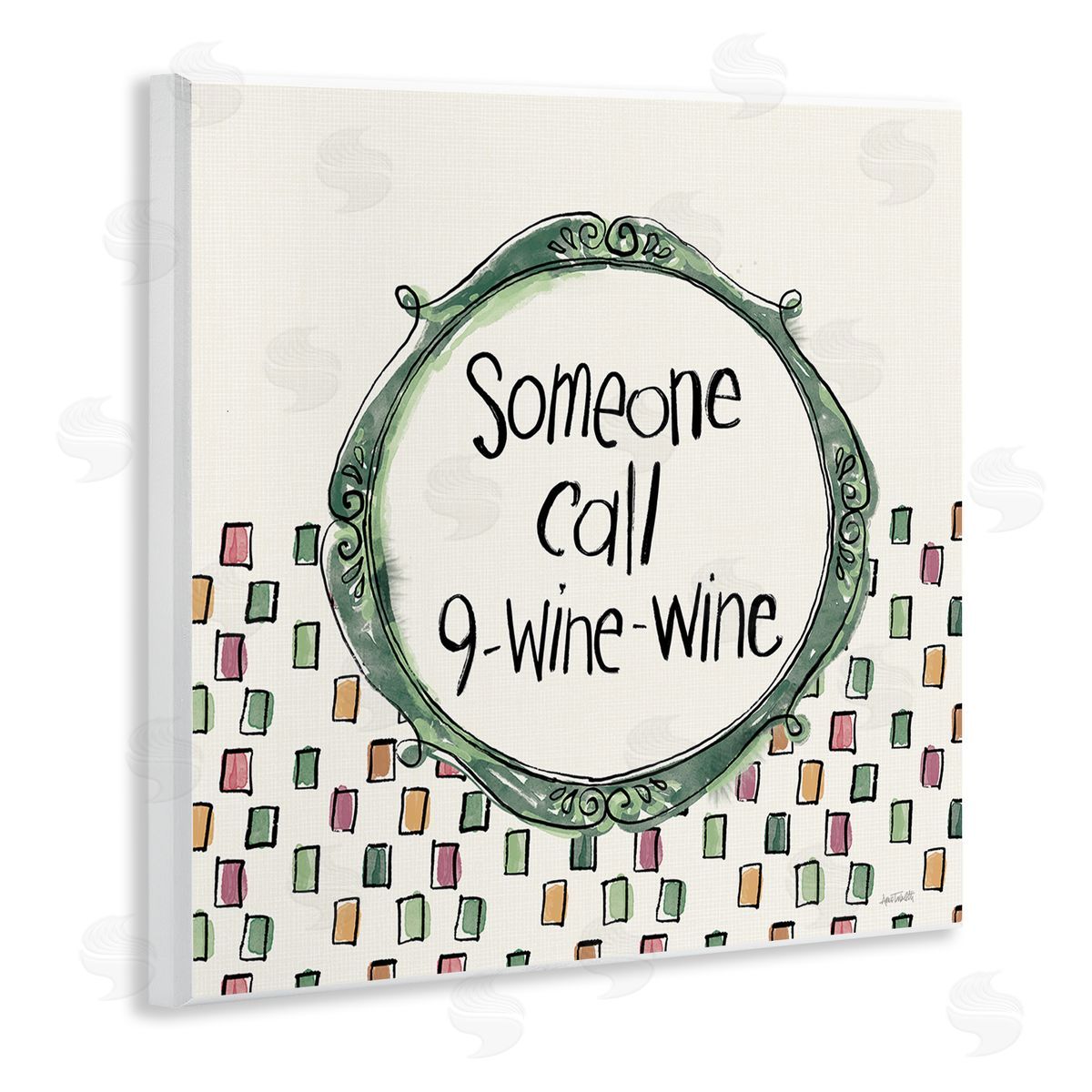 Anne Tavoletti Funny Wine Sentiment Wooden Wall Plaque Art Print