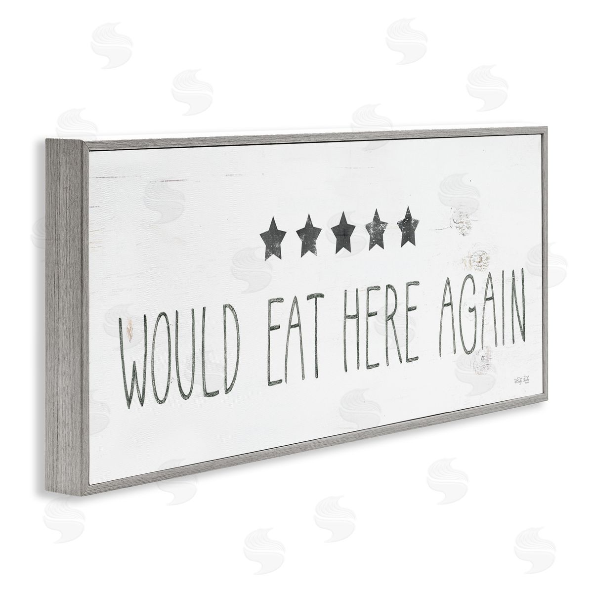 Five Stars Kitchen Grey Frame Print Wall Art, Home Decor by Cindy Jacobs