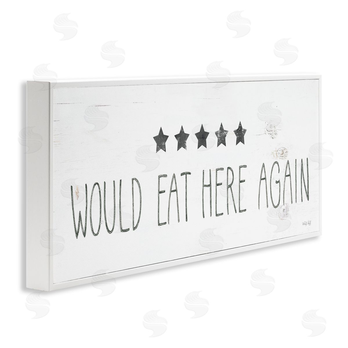 Five Stars Kitchen White Frame Print Wall Art, Home Decor by Cindy Jacobs