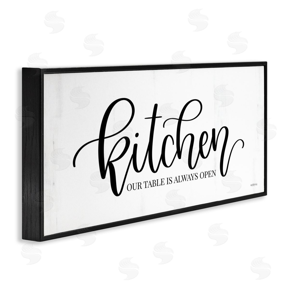 Kitchen Always Open Black Frame Print Wall Art, Home Decor by Imperfect Dust