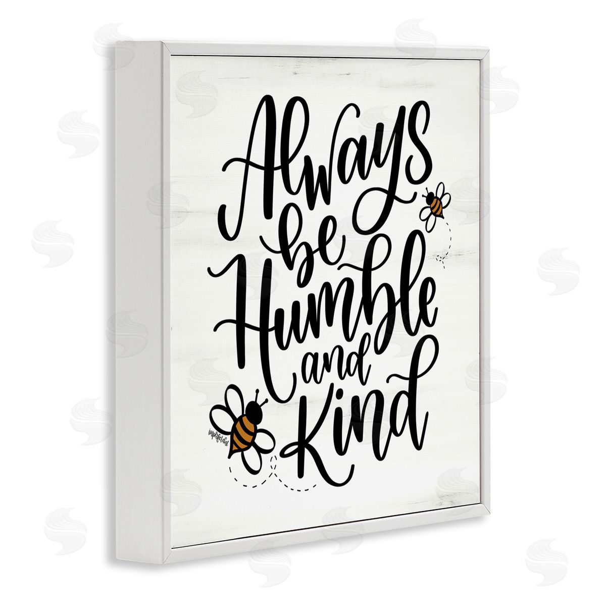Imperfect Dust Inspiring Humble & Kind White Framed Giclee Wall Art Print