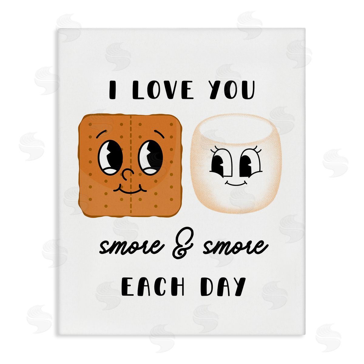 Love You Smore Each Day Canvas Wall Art, Home Decor by Katie Griggs