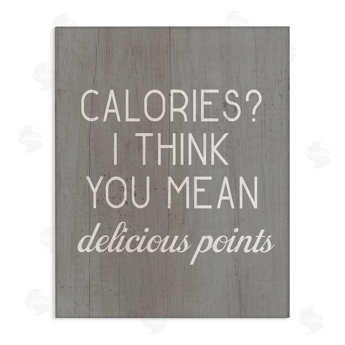Calories Delicious Points Canvas Wall Art, Home Decor by Stupell Studio