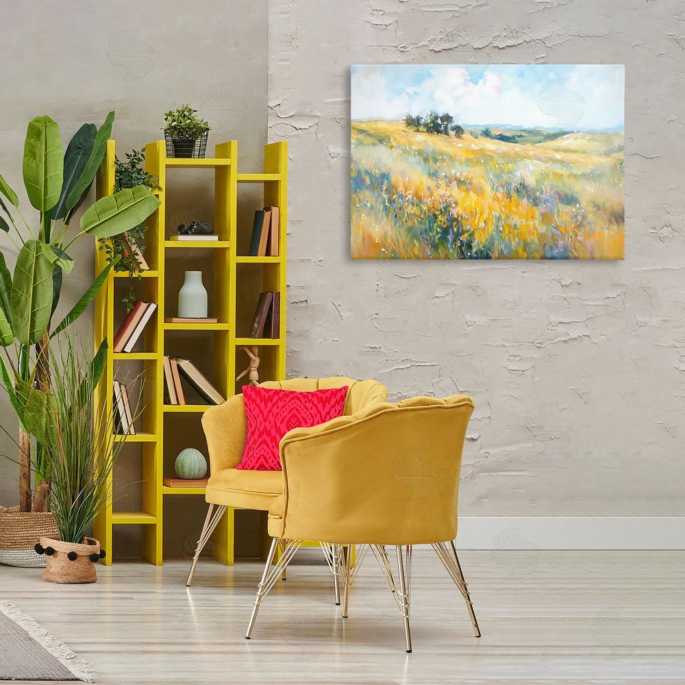 Ramona Murdock Country Prairie Scene Canvas Wall Art Print in Room