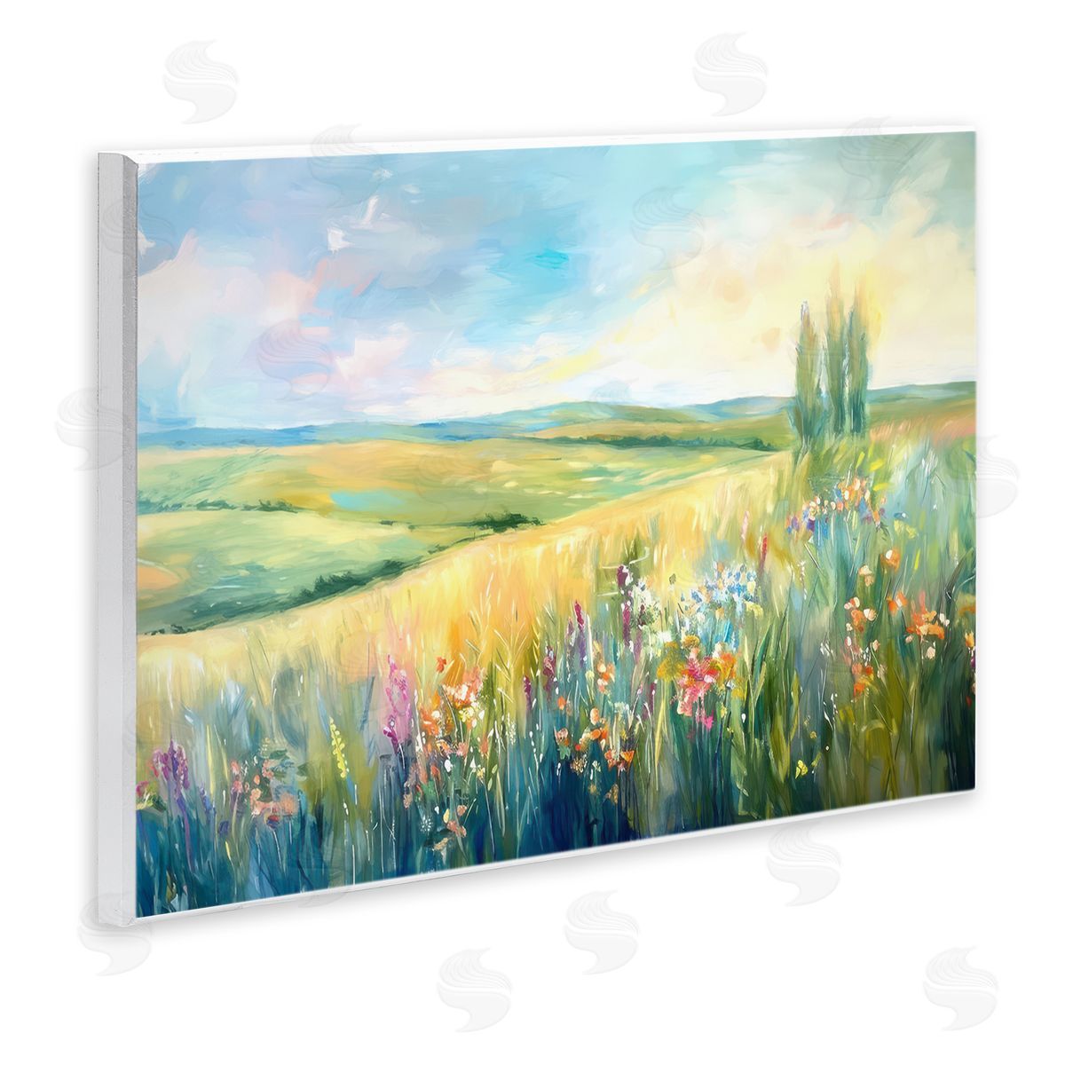 Ramona Murdock Lush Prairie Paradise Wooden Wall Plaque Art Print