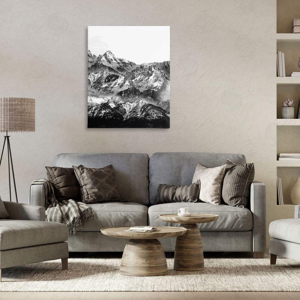 Shelley Lake Jutting Mountain Peaks Canvas Wall Art Print in Room