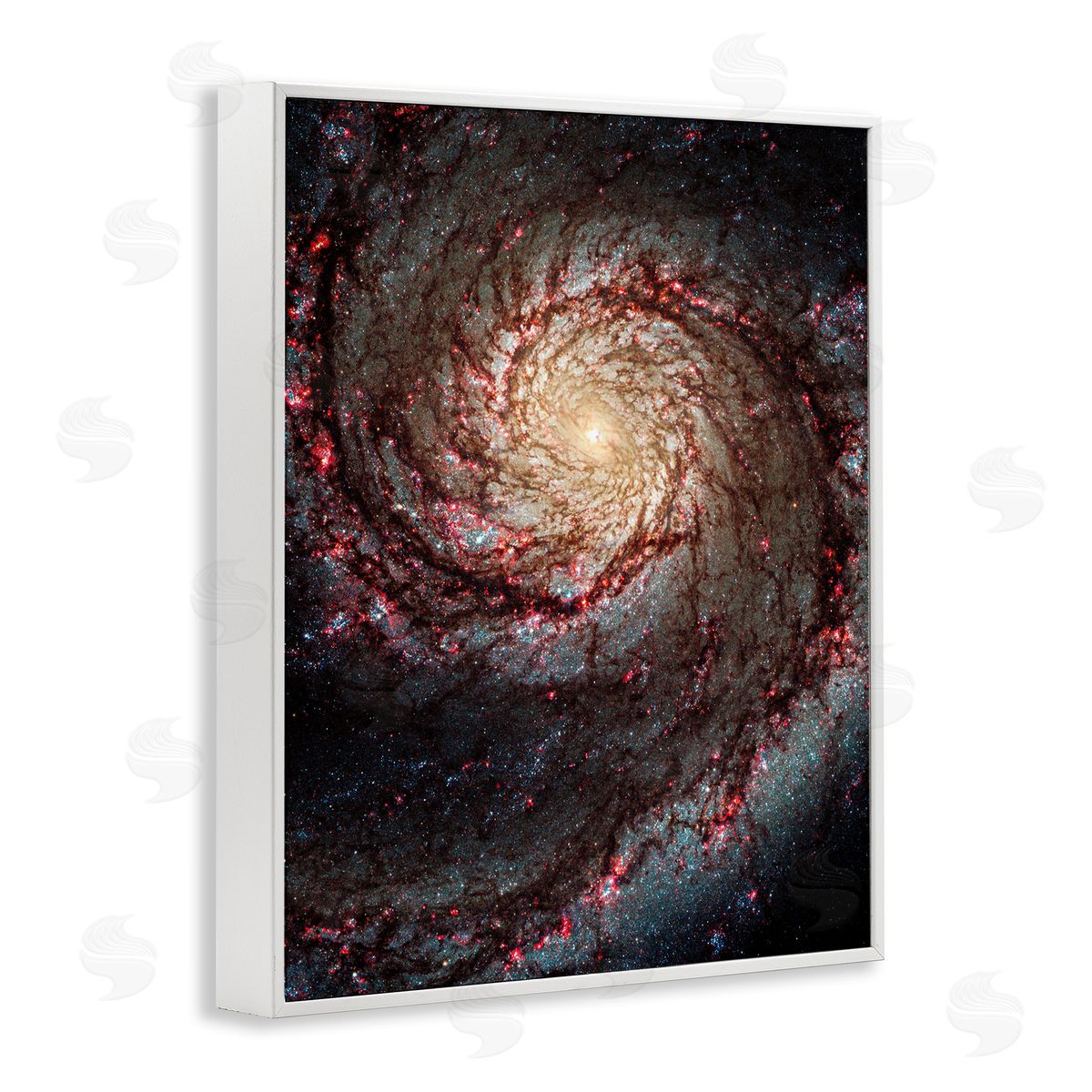 Great Beyond Nebula White Frame Print Wall Art, Home Decor by Wild Apple Portfolio