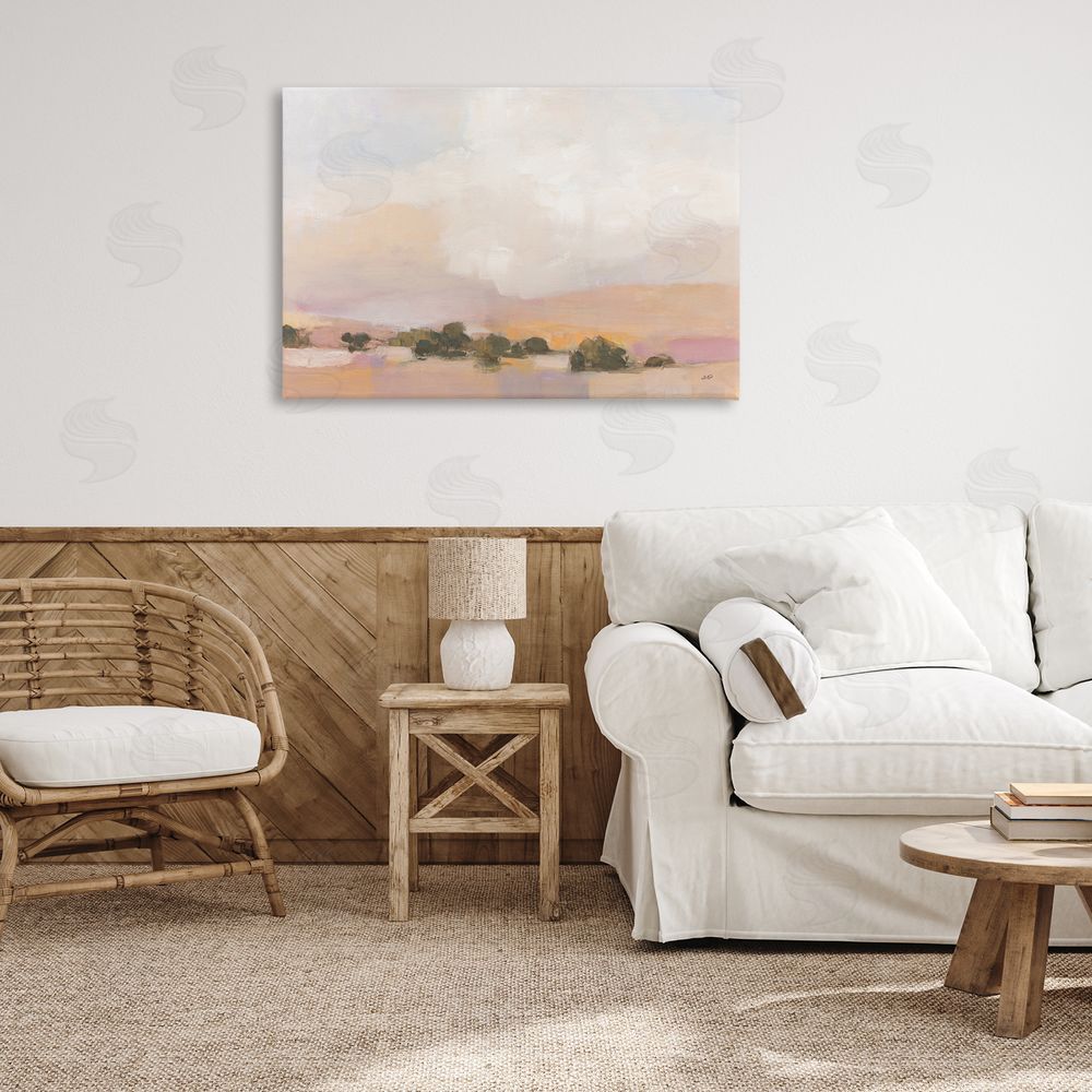 Julia Purinton Desert Landscape Abstract Canvas Wall Art Print in Room