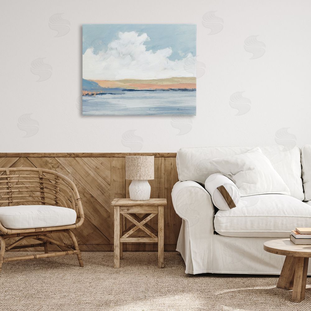 Pamela Munger Pastel River Landscape Canvas Wall Art Print in Room