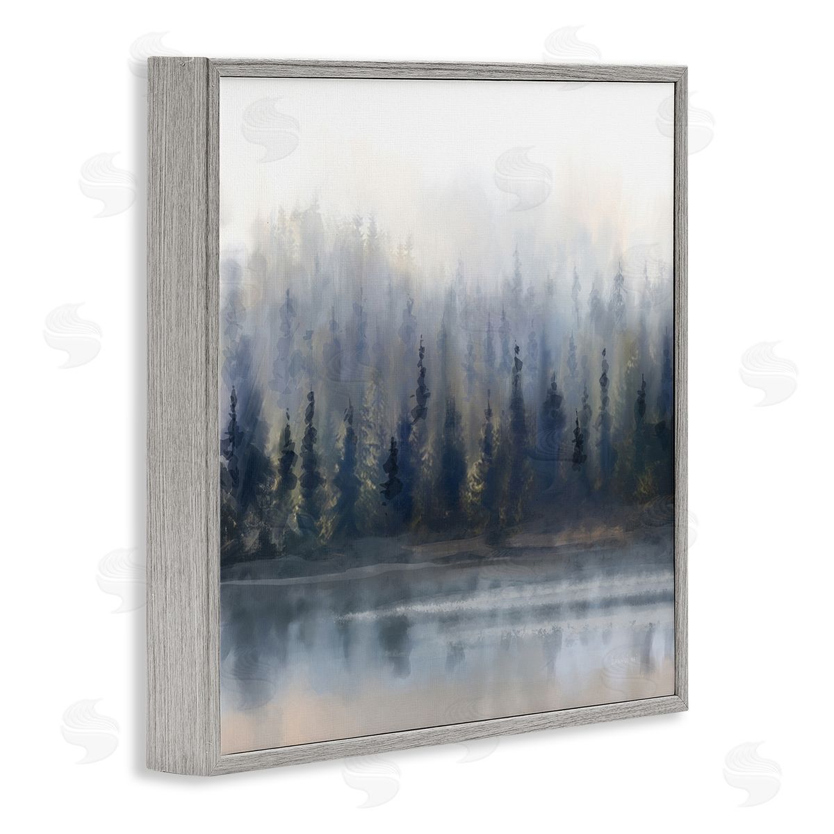 Danhui Nai Misty Gray Forest Gray Framed Giclee Wall Art Print