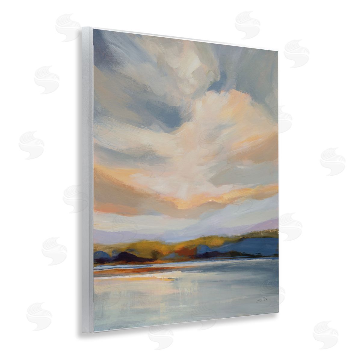 Morning Glory Seascape Wood Plaque Wall Art, Home Decor by Katrina Pete