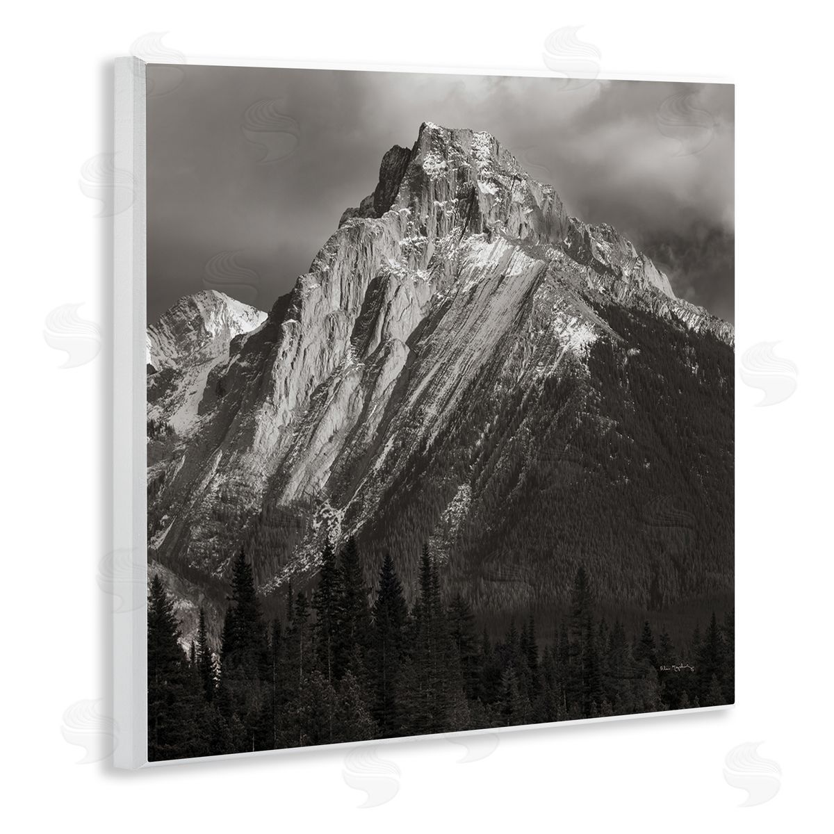 Alan Majchrowicz Canadian Rockies View Wooden Wall Plaque Art Print