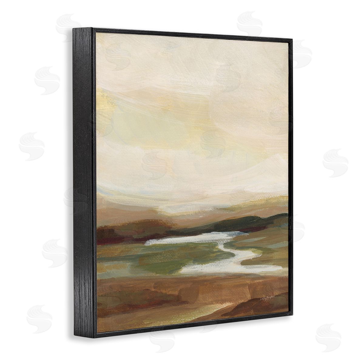 Haley Knighten Chestnut Springs River Black Framed Giclee Wall Art Print
