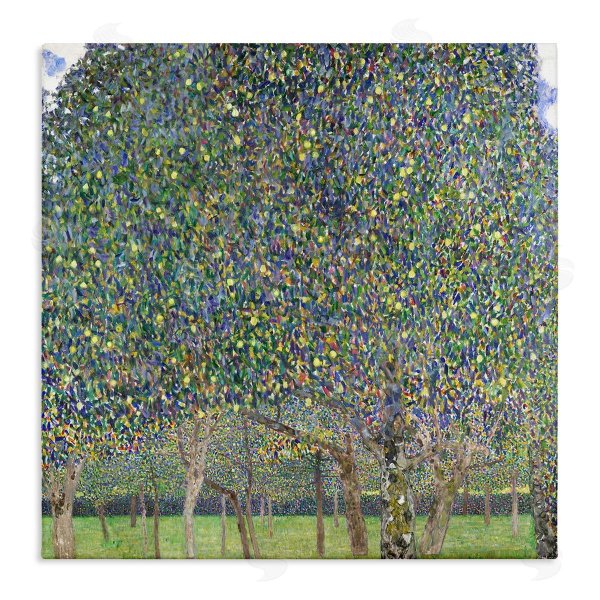 Gustav Klimt Abstract Mosaic Trees Canvas Wall Art Print