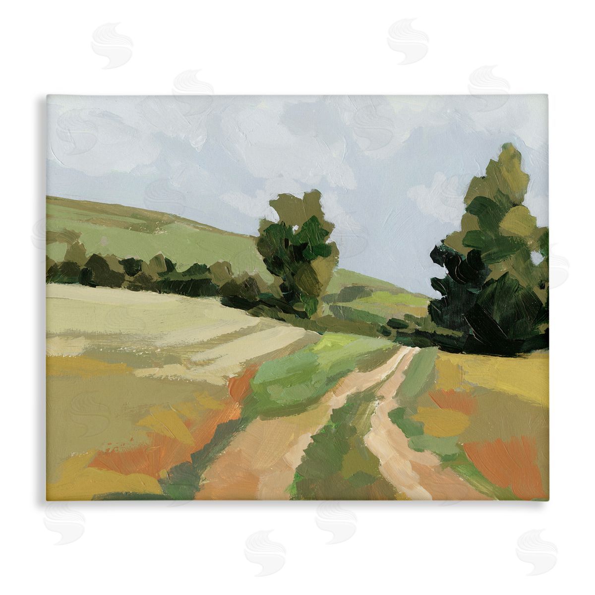 Vast Country Path Canvas Wall Art, Home Decor by Victoria Barnes