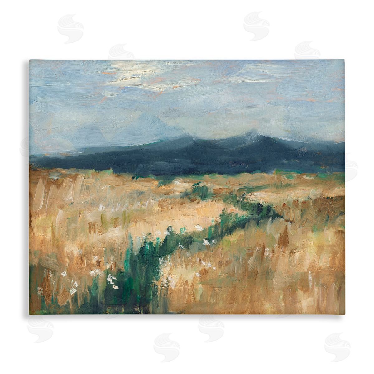 Mountainous Trail Landscape Canvas Wall Art, Home Decor by Ethan Harper