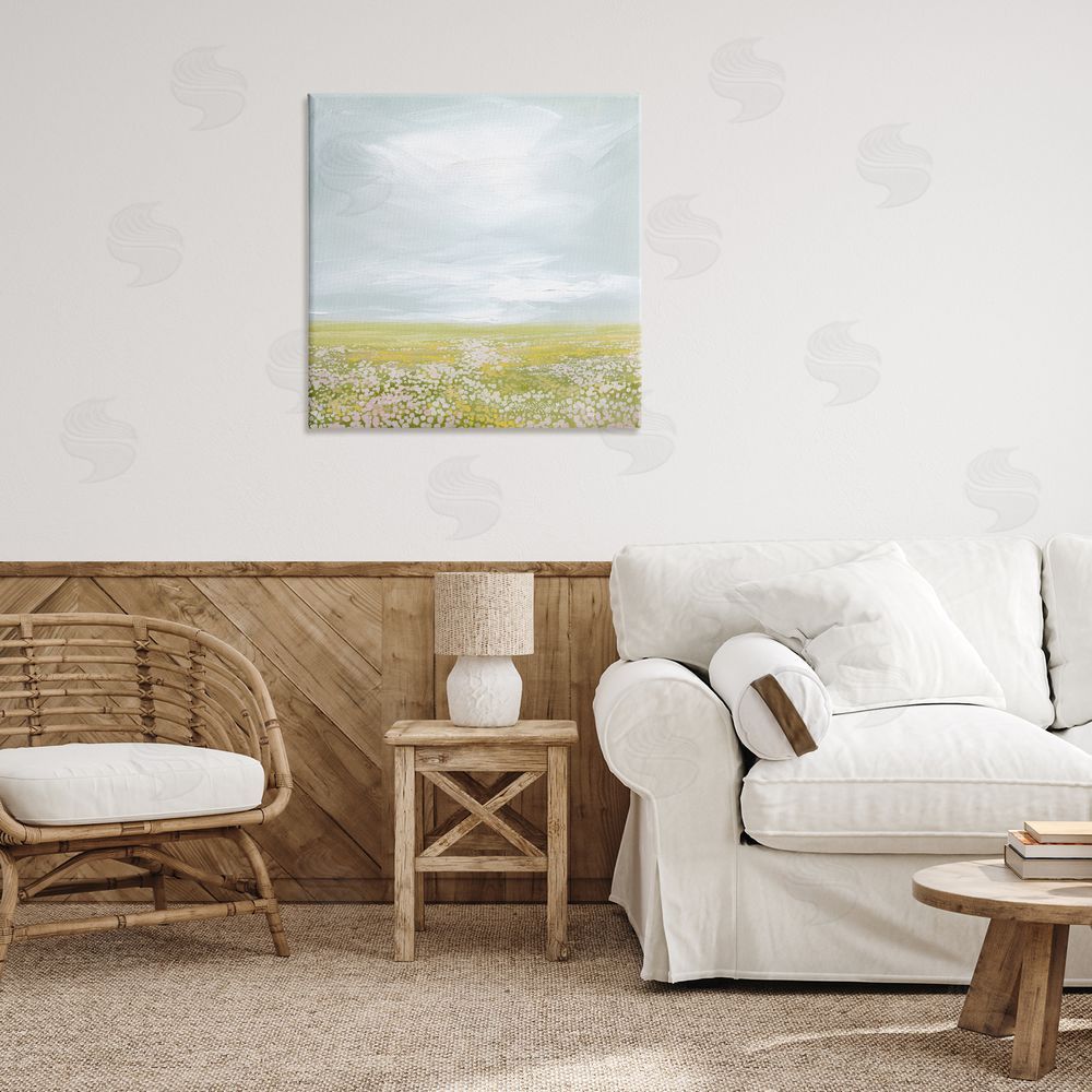 Grace Popp Vast Spring Meadow Canvas Wall Art Print in Room