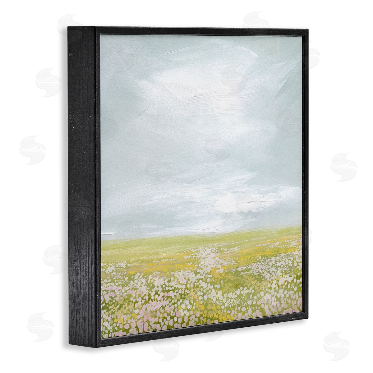 Grace Popp Vast Spring Meadow Black Framed Giclee Wall Art Print